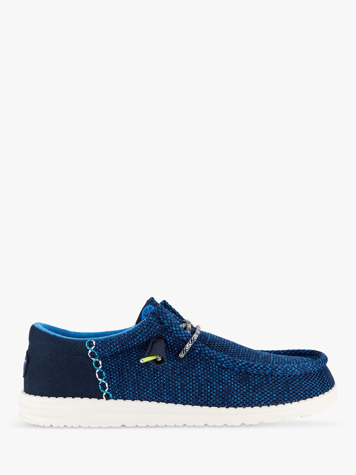 Hey Dude Wally Funk Open Mesh Shoes, Blue at John Lewis & Partners