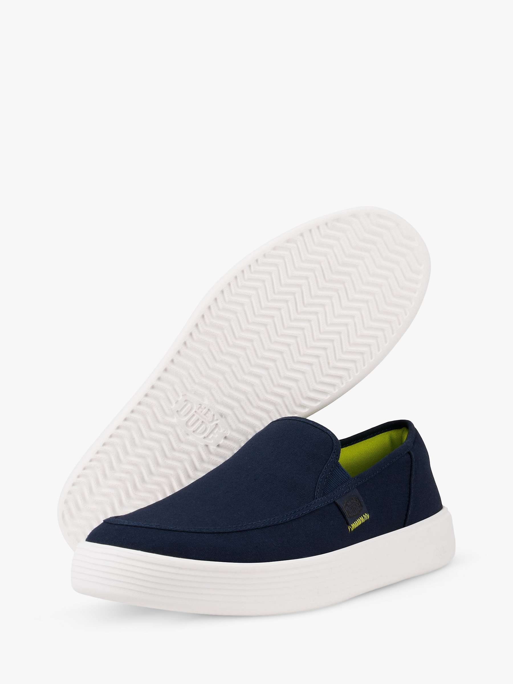 Buy Hey Dude Sunapee Canvas Shoes, Navy Online at johnlewis.com
