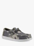 Hey Dude Wally Washed Camo Shoes, Green/Multi