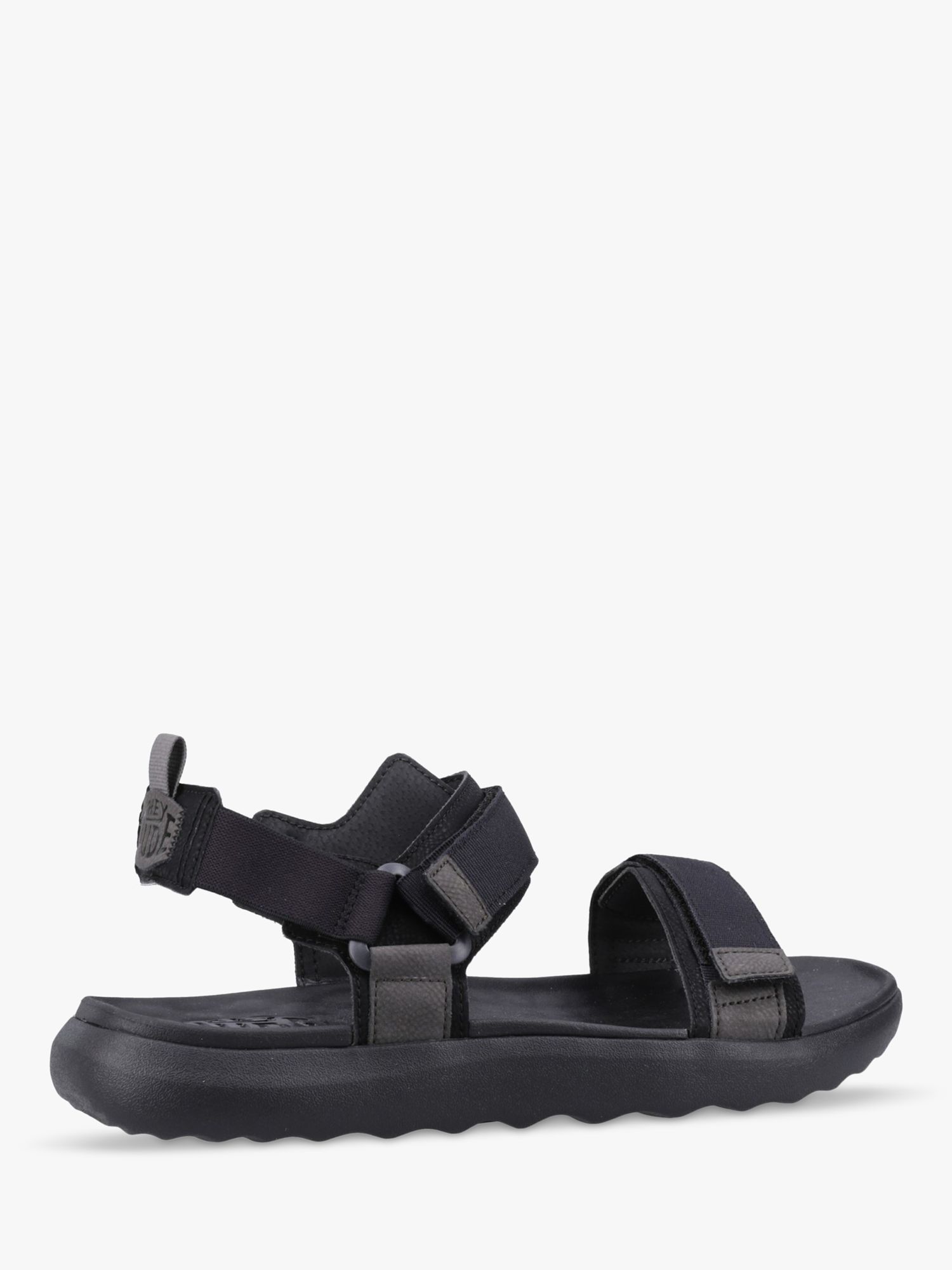 Hey Dude Carson Sandals, Black at John Lewis & Partners