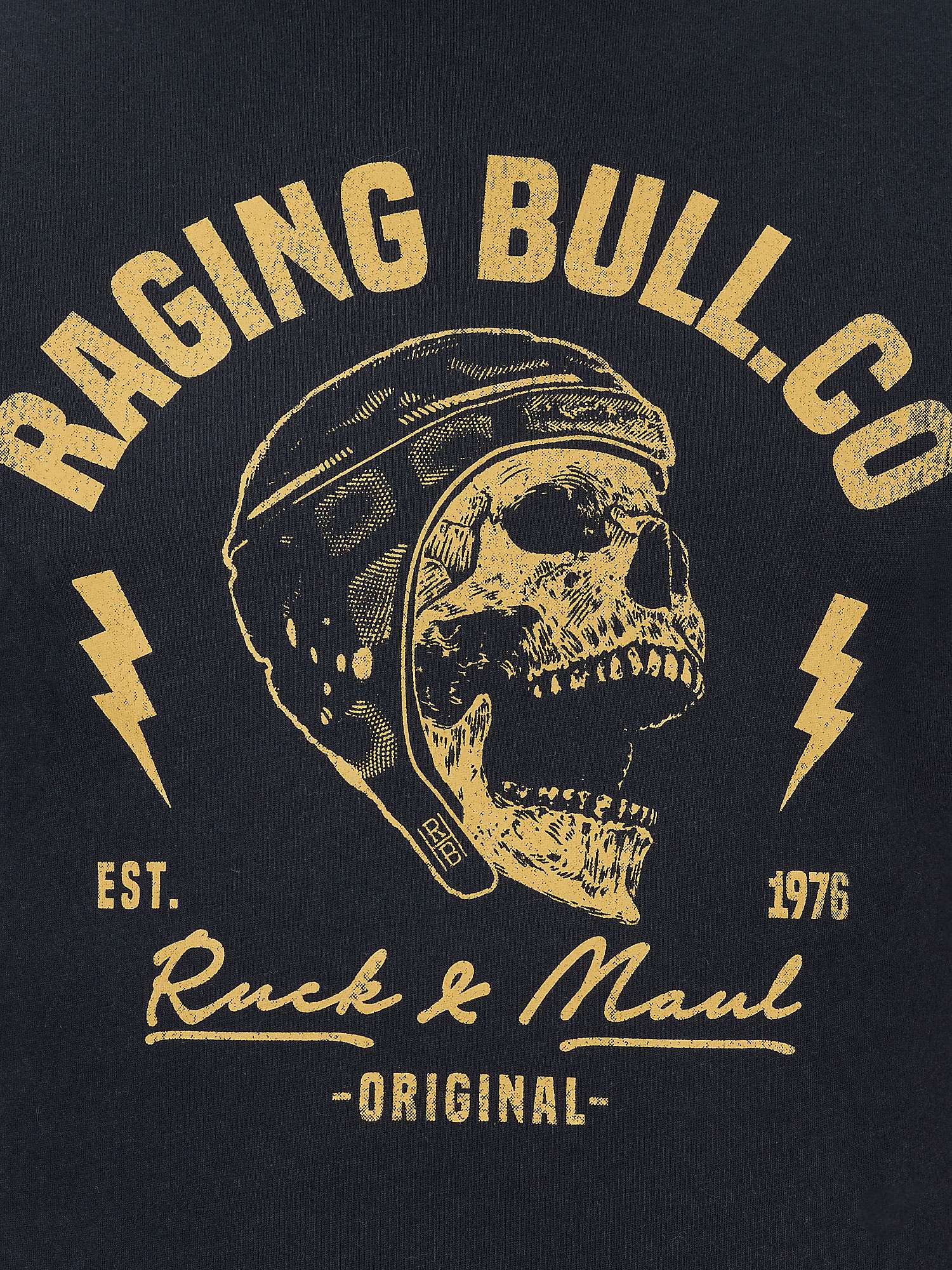 Buy Raging Bull Ruck & Maul Graphic T-Shirt, Black Online at johnlewis.com