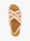 Dune Laters Leather Memory Foam Flatform Sandals