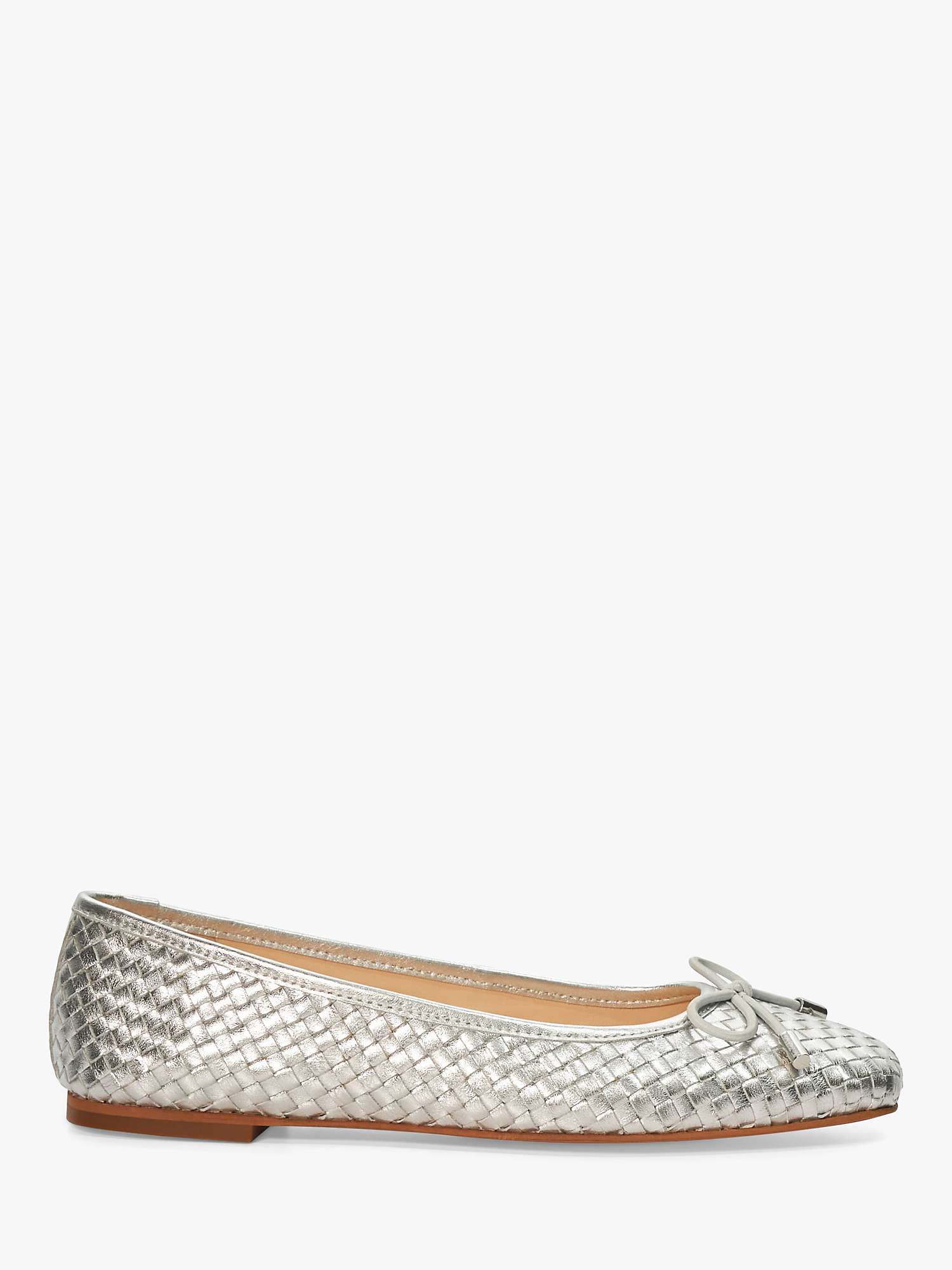 Buy Dune Heights Woven Leather Ballet Pumps Online at johnlewis.com