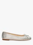 Dune Heights Woven Leather Ballet Pumps