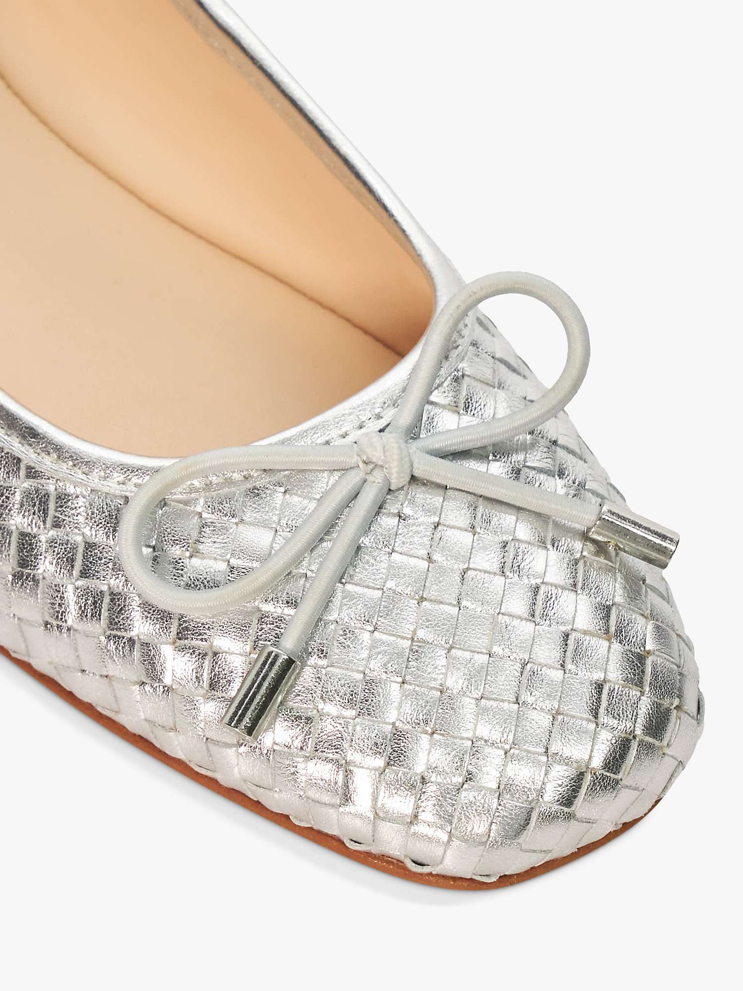 Buy Dune Heights Woven Leather Ballet Pumps Online at johnlewis.com