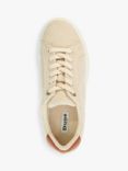 Dune Exaggerate Canvas Flatform Trainers, Beige