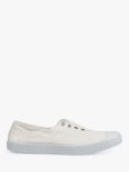 Trotters Adult Hampton Plum Canvas Shoes, White