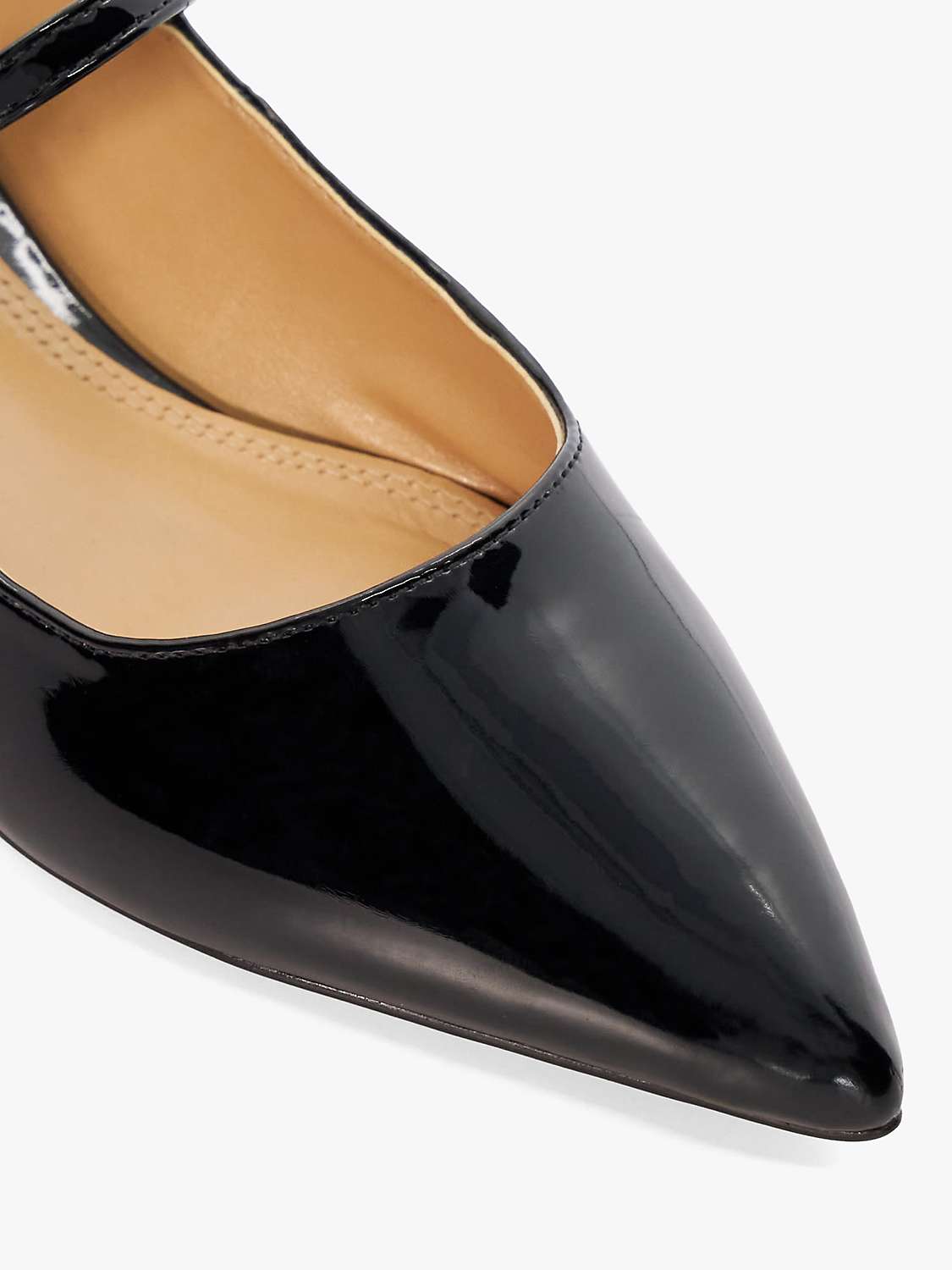 Buy Dune Hastas Pointed Mary Jane Shoes, Black Online at johnlewis.com