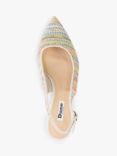 Dune Celima Fabric Mid Heel Court Shoes, Multi