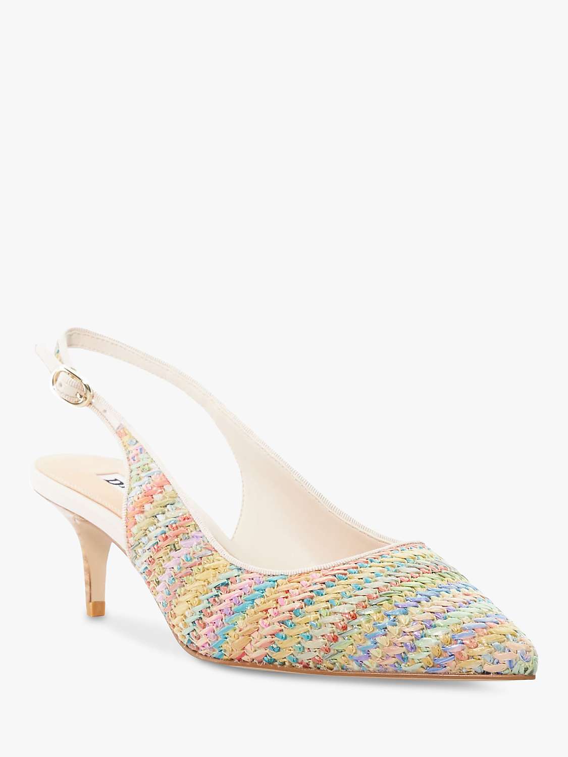 Buy Dune Celima Fabric Mid Heel Court Shoes, Multi Online at johnlewis.com
