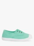 Trotters Kids' Hampton Plum Canvas Plimsolls, Mint