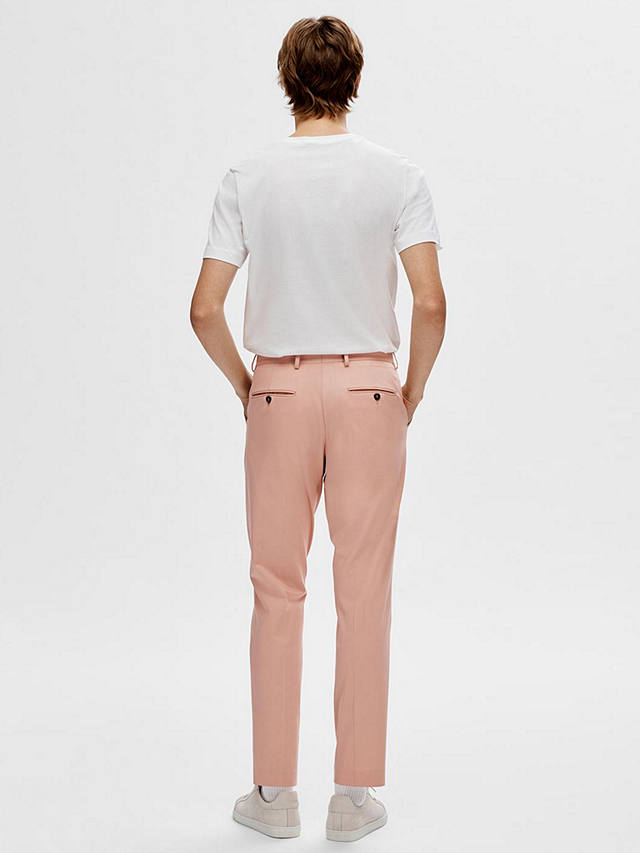 SELECTED HOMME Liam Slim Fit Suit Trousers, Misty Rose