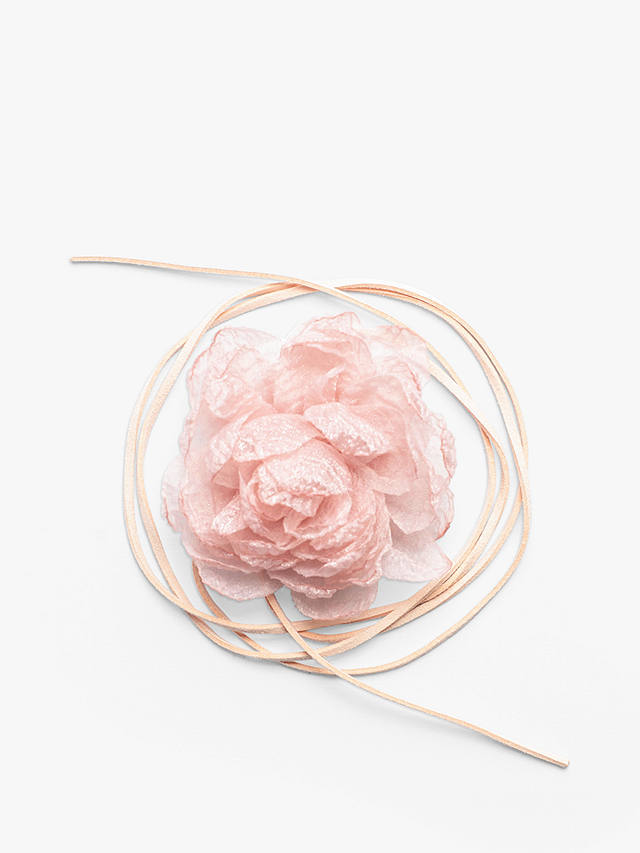 Bloom & Bay Elodie Chiffon Corsage, Pale Pink