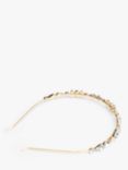 Bloom & Bay Snowdrop Crystal Headband, Gold