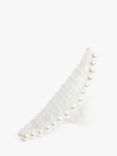 Bloom & Bay Tansy Faux Pearl Hair Claw, Cream