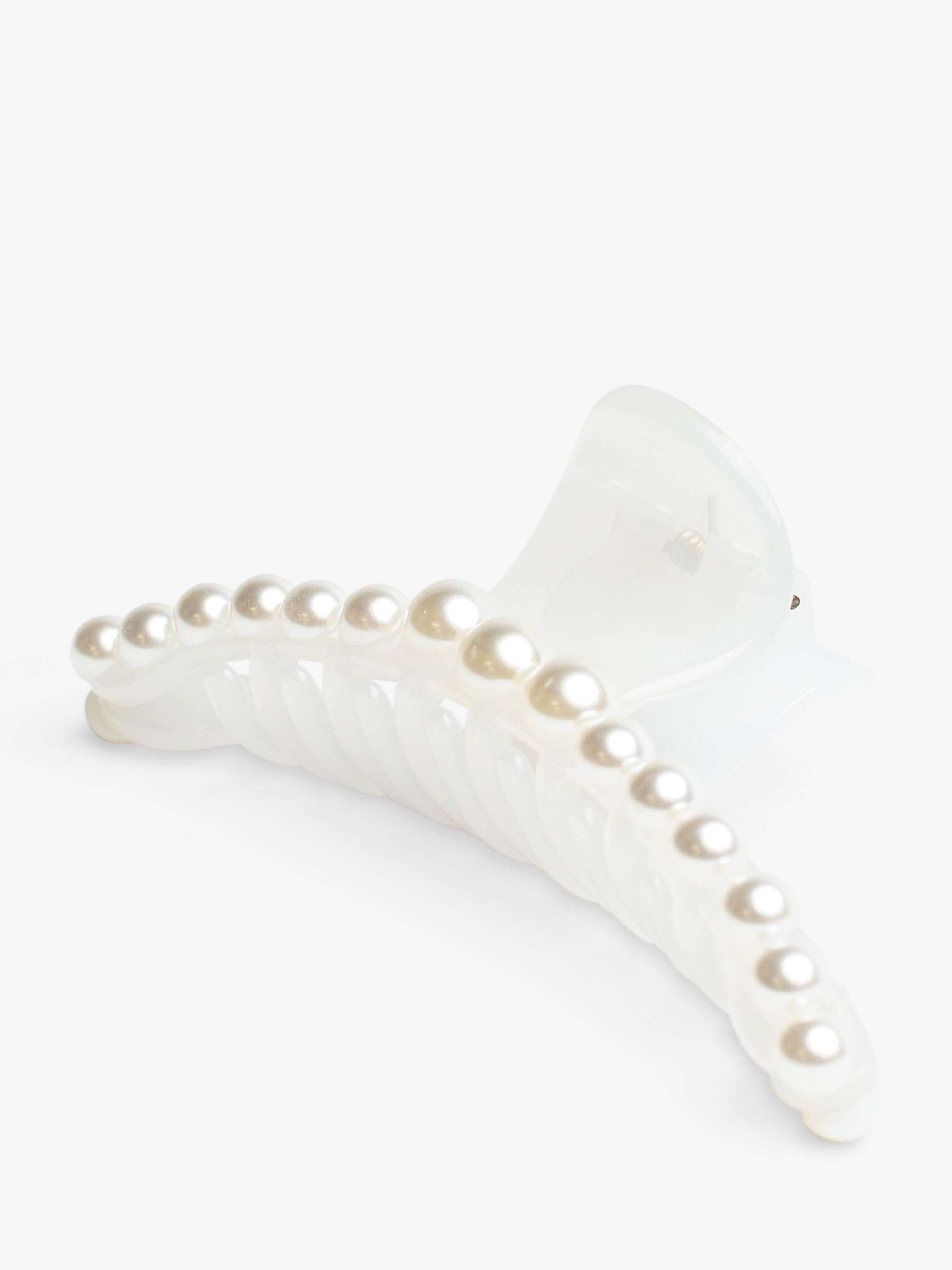 Buy Bloom & Bay Tansy Faux Pearl Hair Claw, Cream Online at johnlewis.com