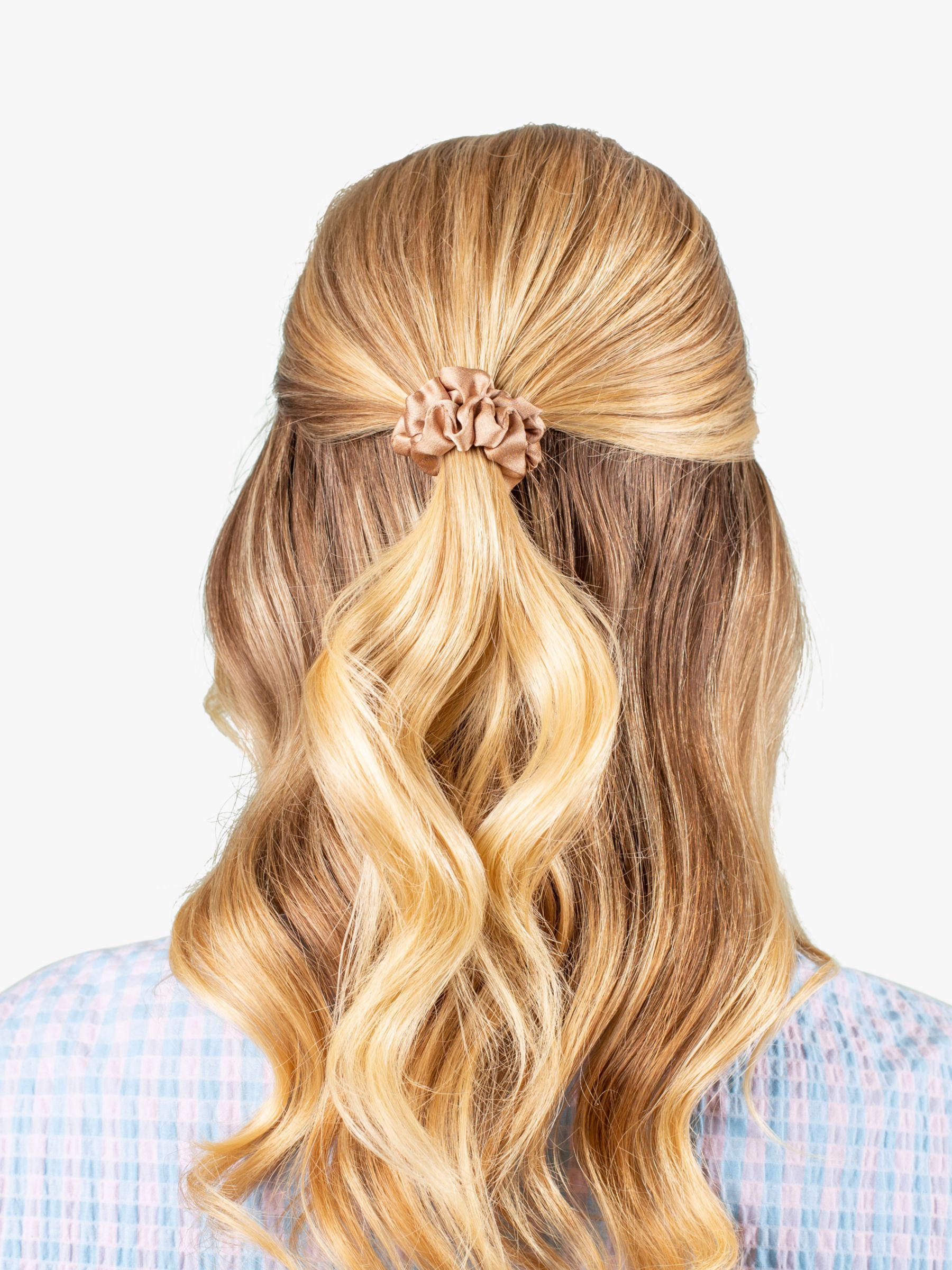 Bloom & Bay Hana Satin Hair Scrunchies, Set of 6, Multi