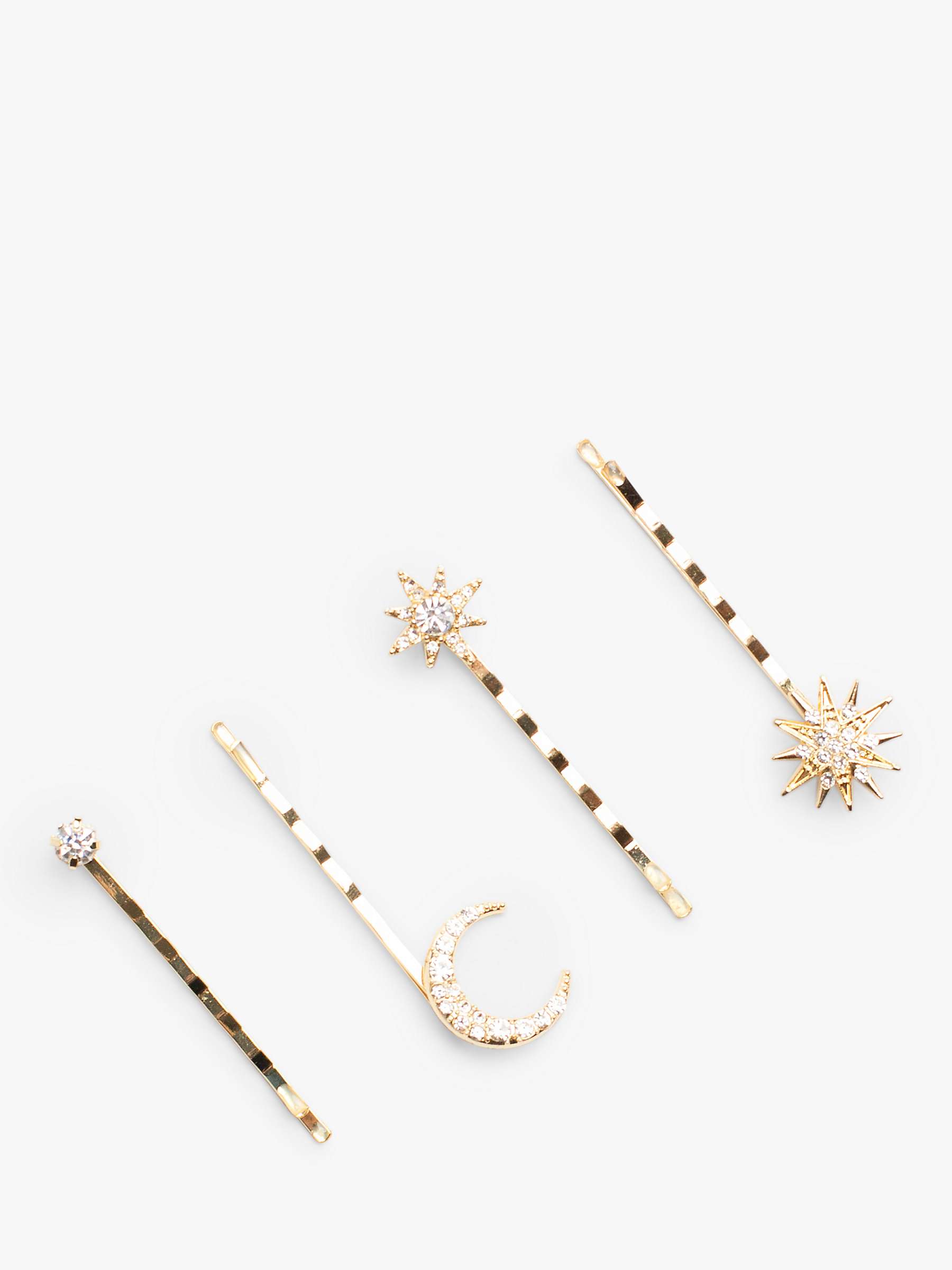 Buy Bloom & Bay Peony Celestial Hair Clip Set, Pack of 4, Gold Online at johnlewis.com