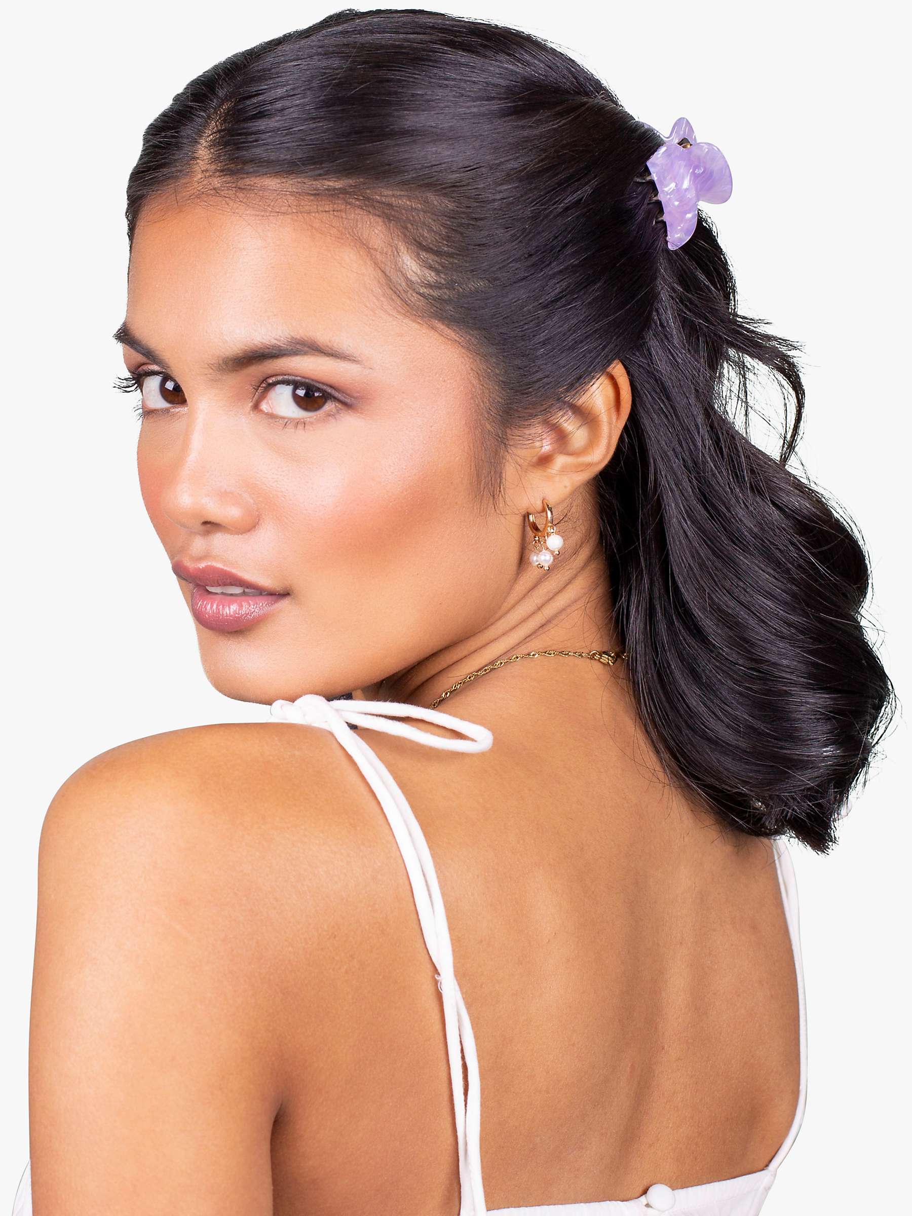 Buy Bloom & Bay Tulip Pastel Mini Hair Claw Set, Pack of 3, Lilac/Pink/Purple Online at johnlewis.com