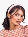 Bloom & Bay Ixora Satin Headband, Pale Pink