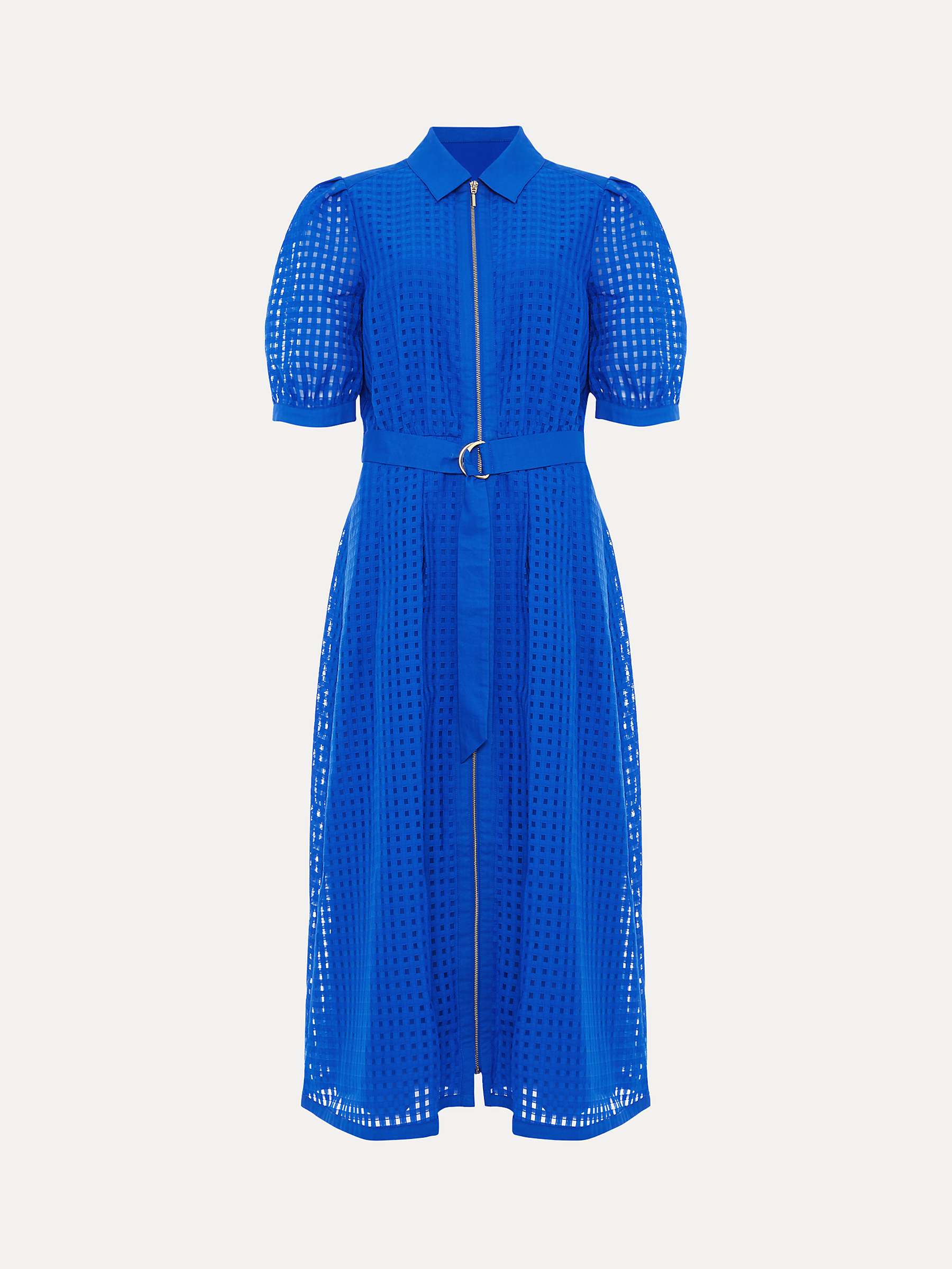 Buy Phase Eight Carey Checked Textured Midi Dress Online at johnlewis.com