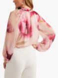 Phase Eight Poppy Floral Silk Blouse, Pink/Multi, Pink/Multi