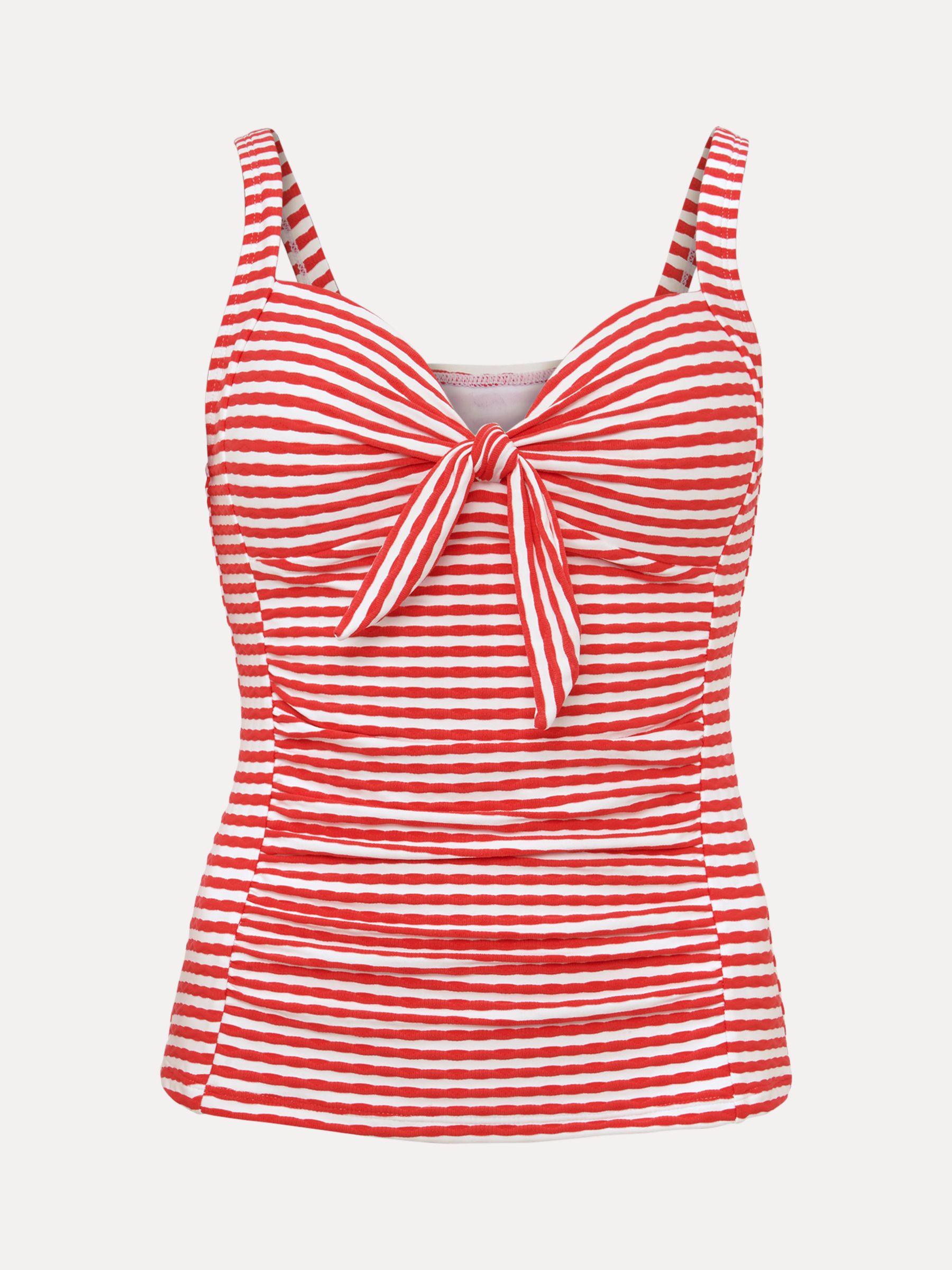 Buy Phase Eight Striped Tankini Top, Red/White Online at johnlewis.com