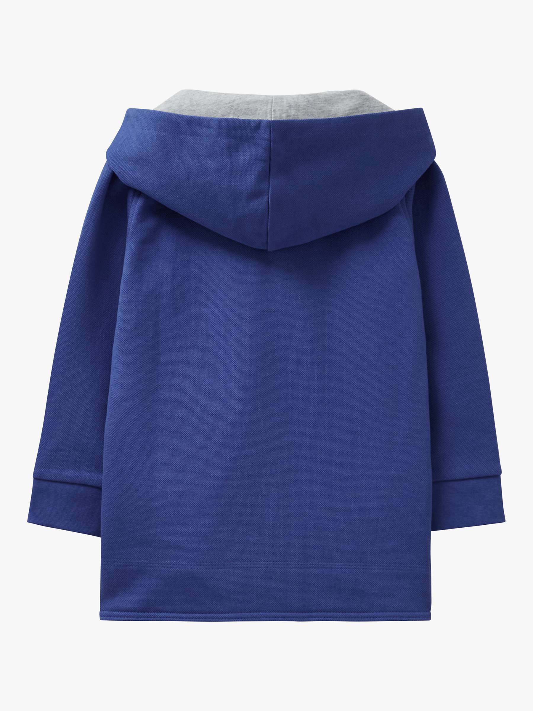 Buy Crew Clothing Kids' Padstow Stripe Hooded Sweatshirt, Mid Blue/Multi Online at johnlewis.com