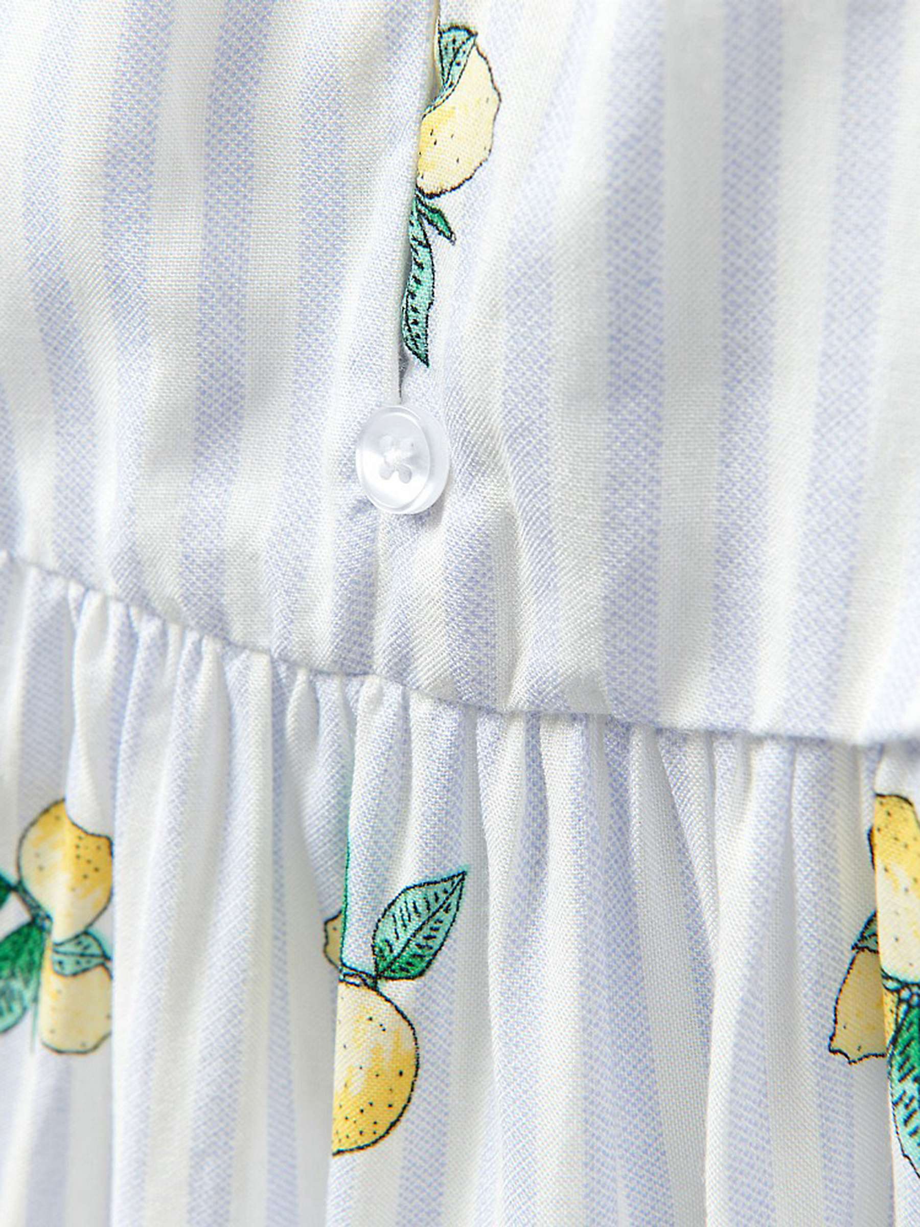Buy Crew Clothing Kids' Lemon Squeezy Print Ruffle Blouse, White/Multi Online at johnlewis.com