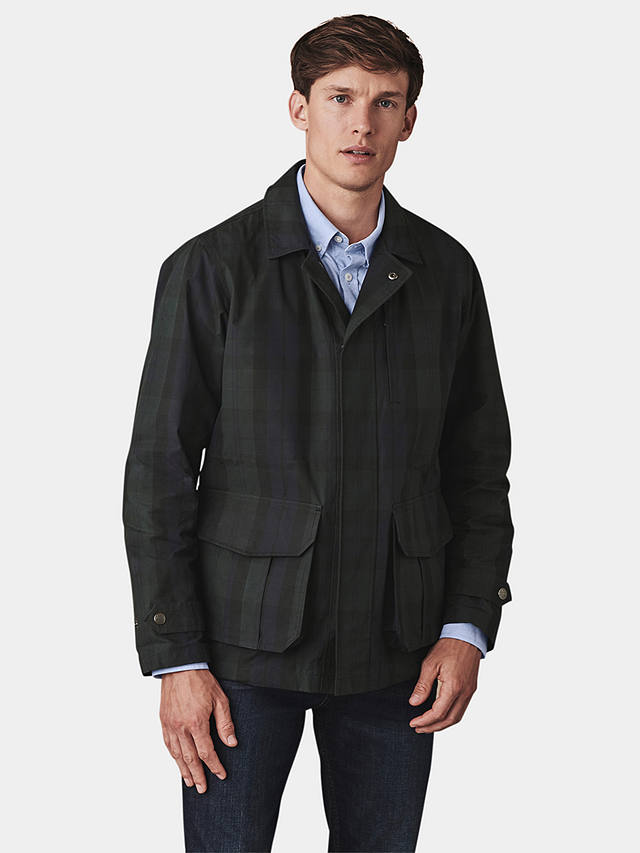 Crew Clothing Welby Check Wax Jacket, Multi