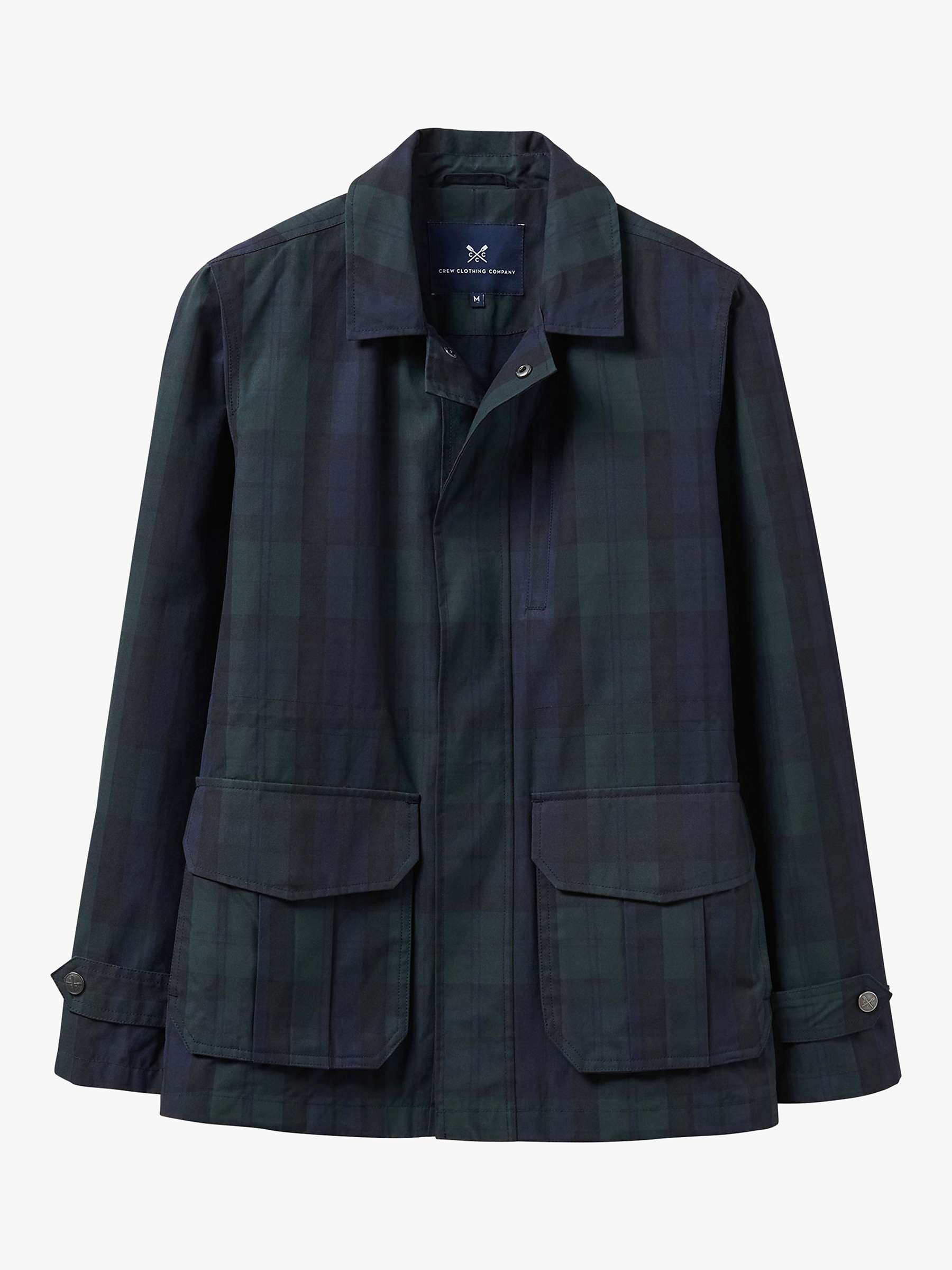 Buy Crew Clothing Welby Check Wax Jacket, Multi Online at johnlewis.com