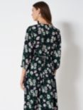 Crew Clothing Lolita Floral Print Midi Dress, Navy/Multi