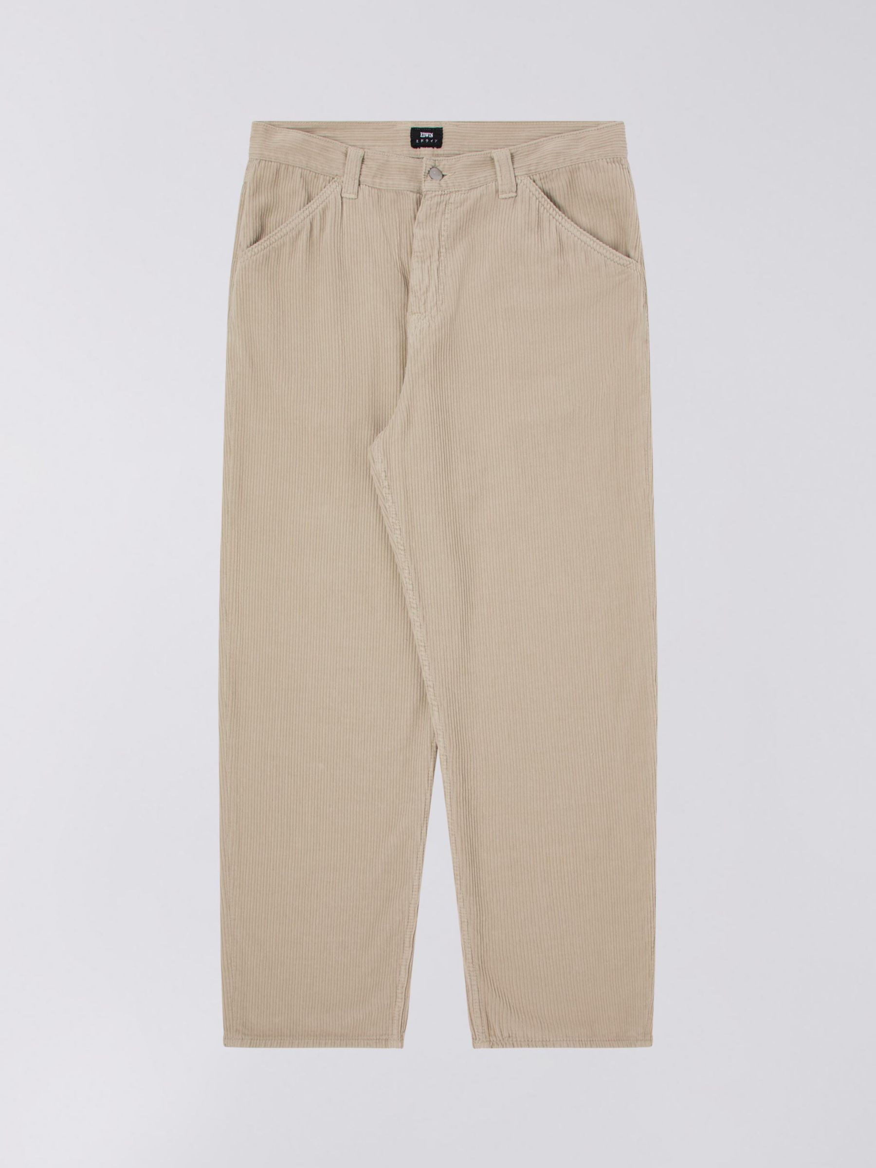 Edwin Sly Relaxed Fit Corduroy Trousers, Peyote, 36R