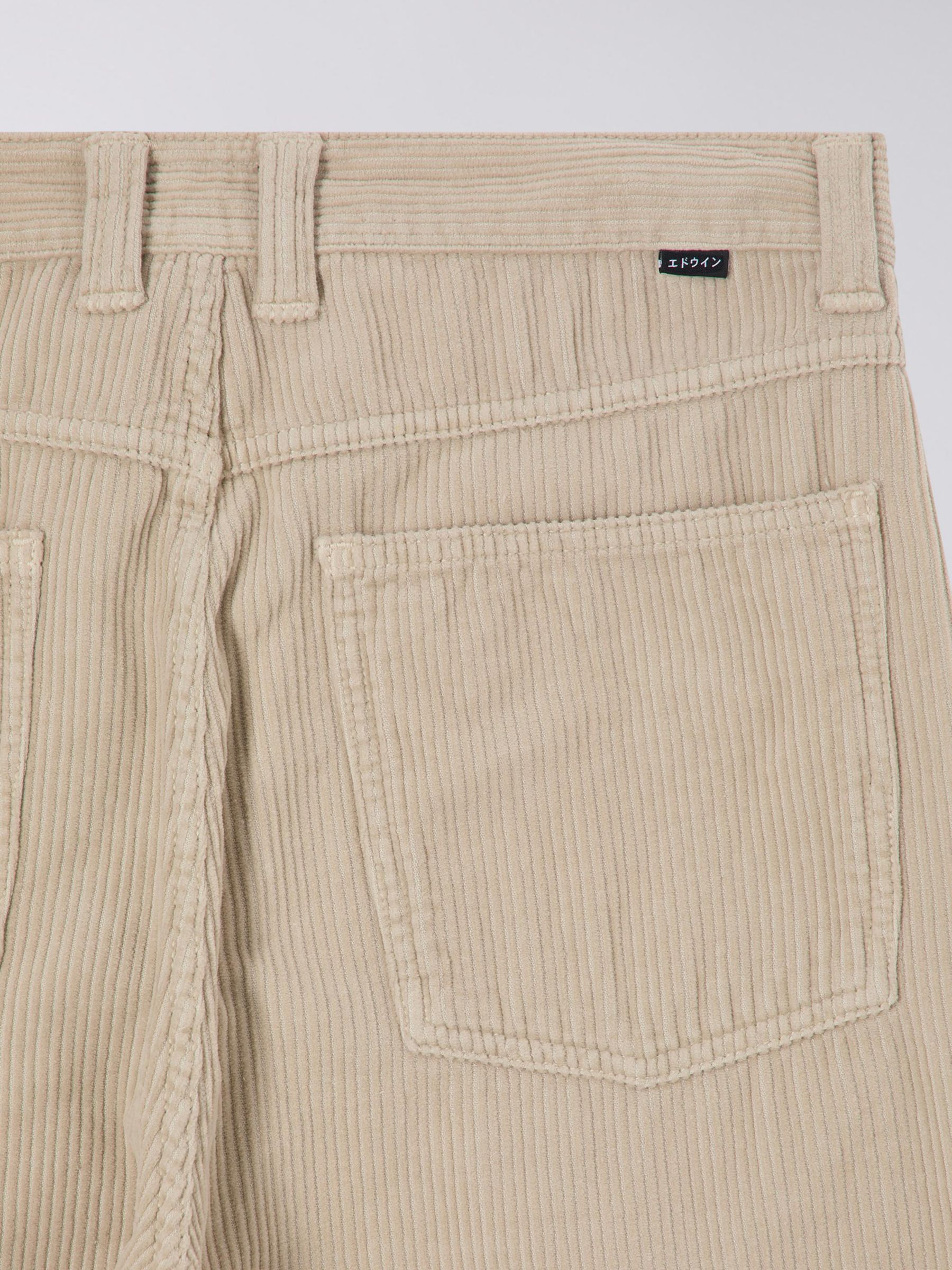 Edwin Sly Relaxed Fit Corduroy Trousers, Peyote, 36R