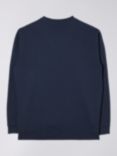 Edwin Japanese Sun Logo Cotton Sweatshirt, Navy Blazer