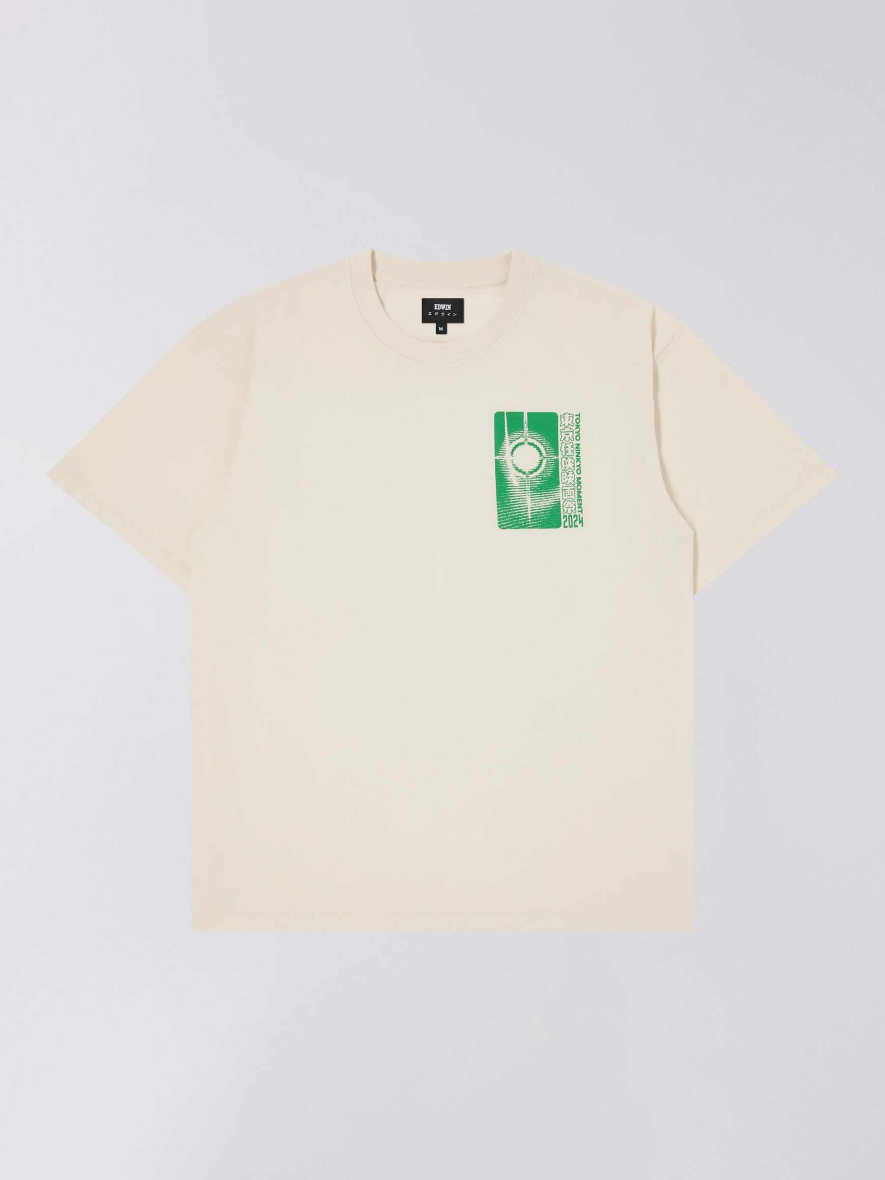 Edwin Tokyo Ninkyo Oversized T-Shirt, Whisper White/Green, M