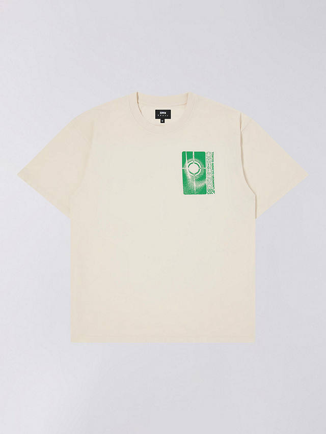 Edwin Tokyo Ninkyo Oversized T-Shirt, Whisper White/Green