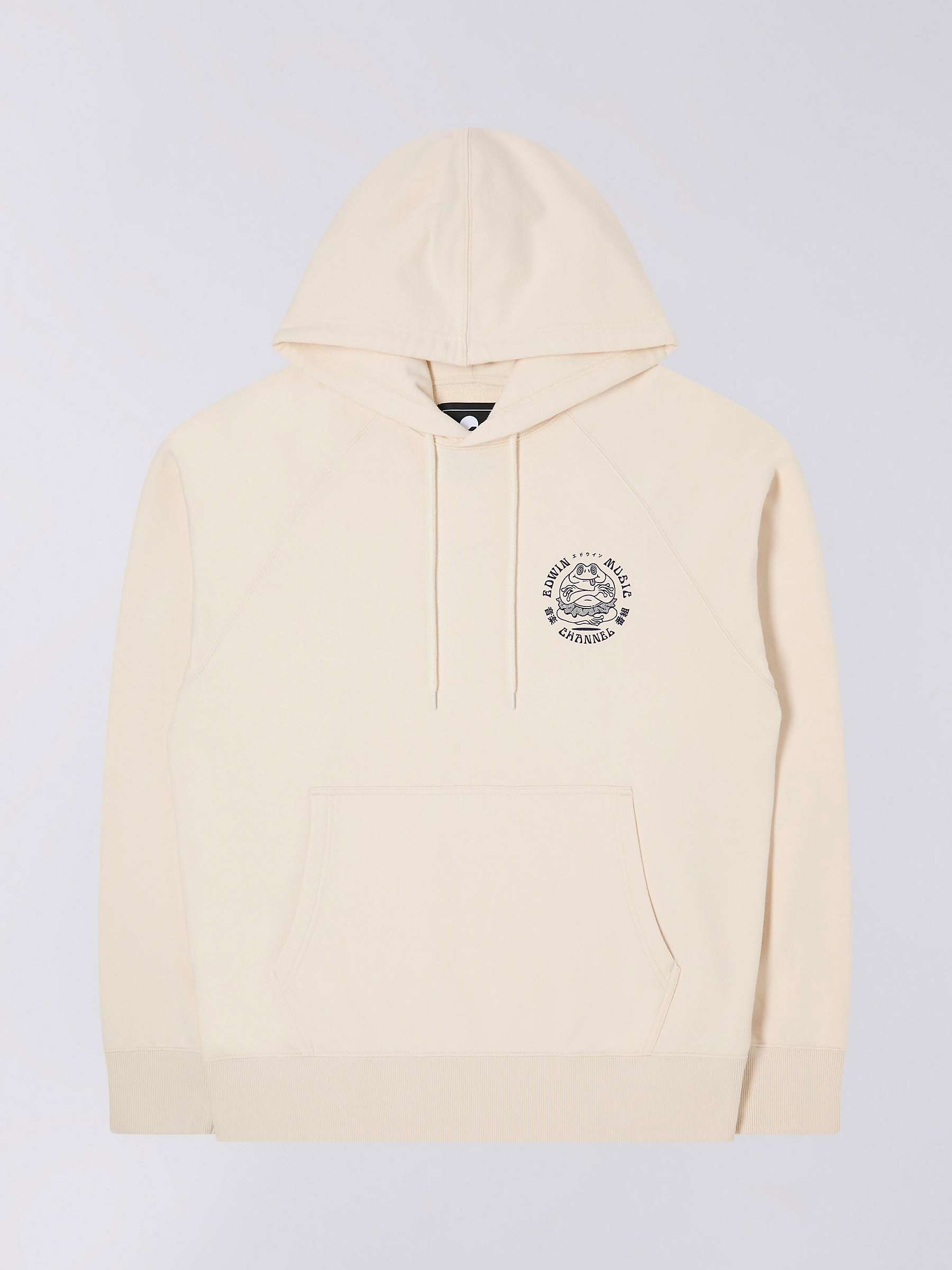 Buy Edwin Music Channel Oversized Hoodie, Whisper White Online at johnlewis.com