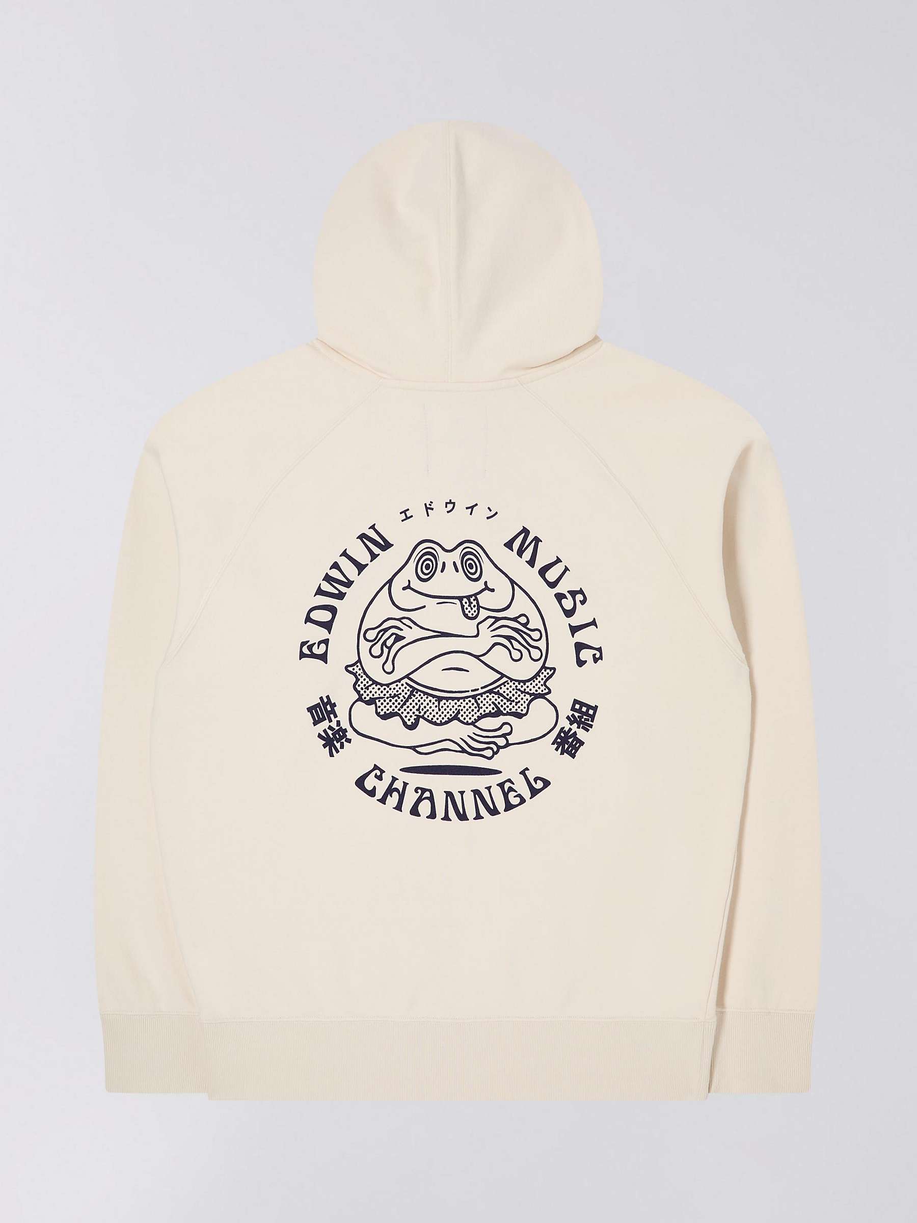 Buy Edwin Music Channel Oversized Hoodie, Whisper White Online at johnlewis.com