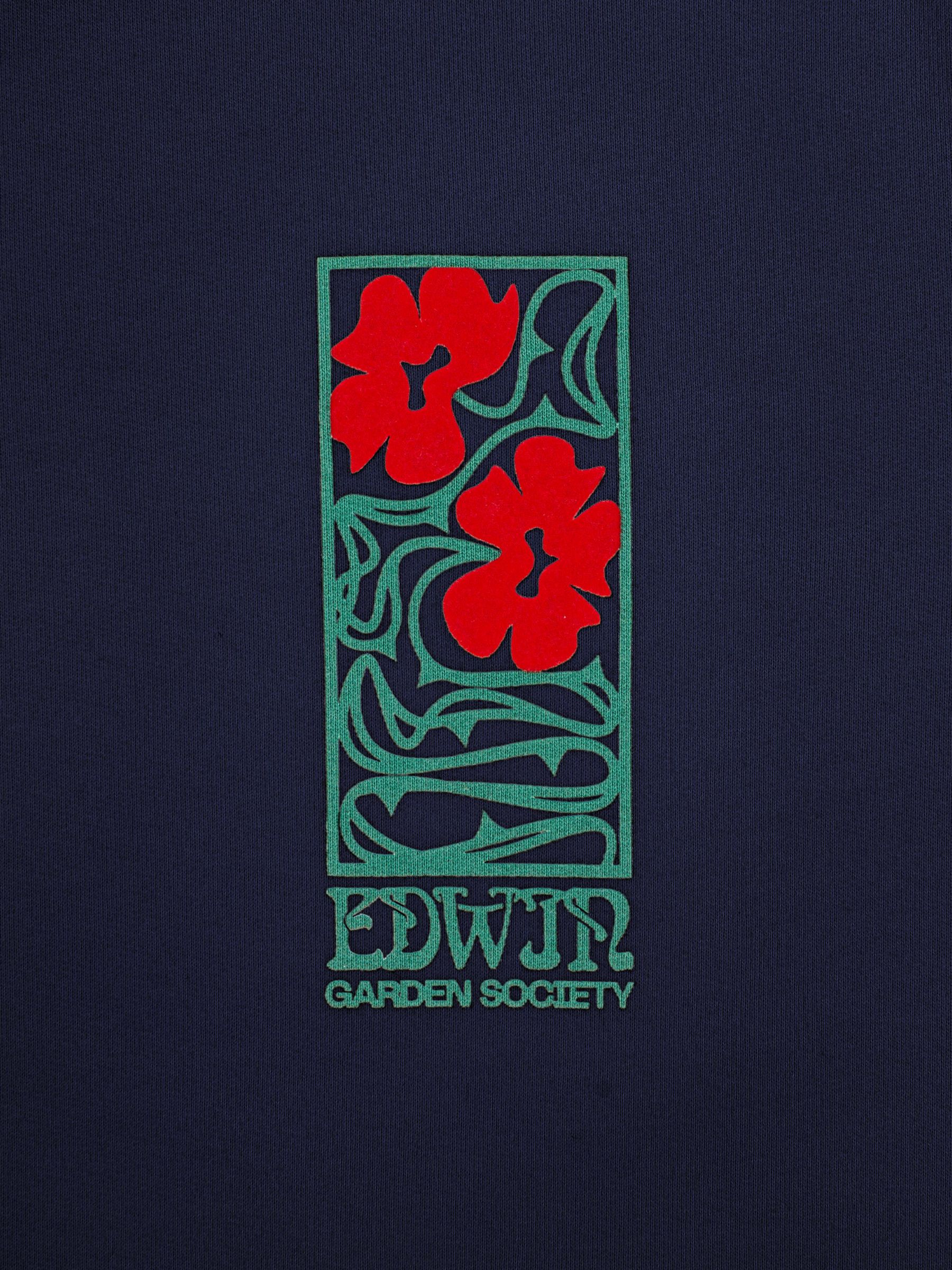 Buy Edwin Garden Society Oversized Jumper, Blue Online at johnlewis.com