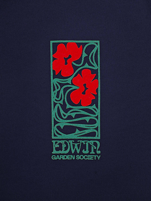 Edwin Garden Society Oversized Jumper, Blue