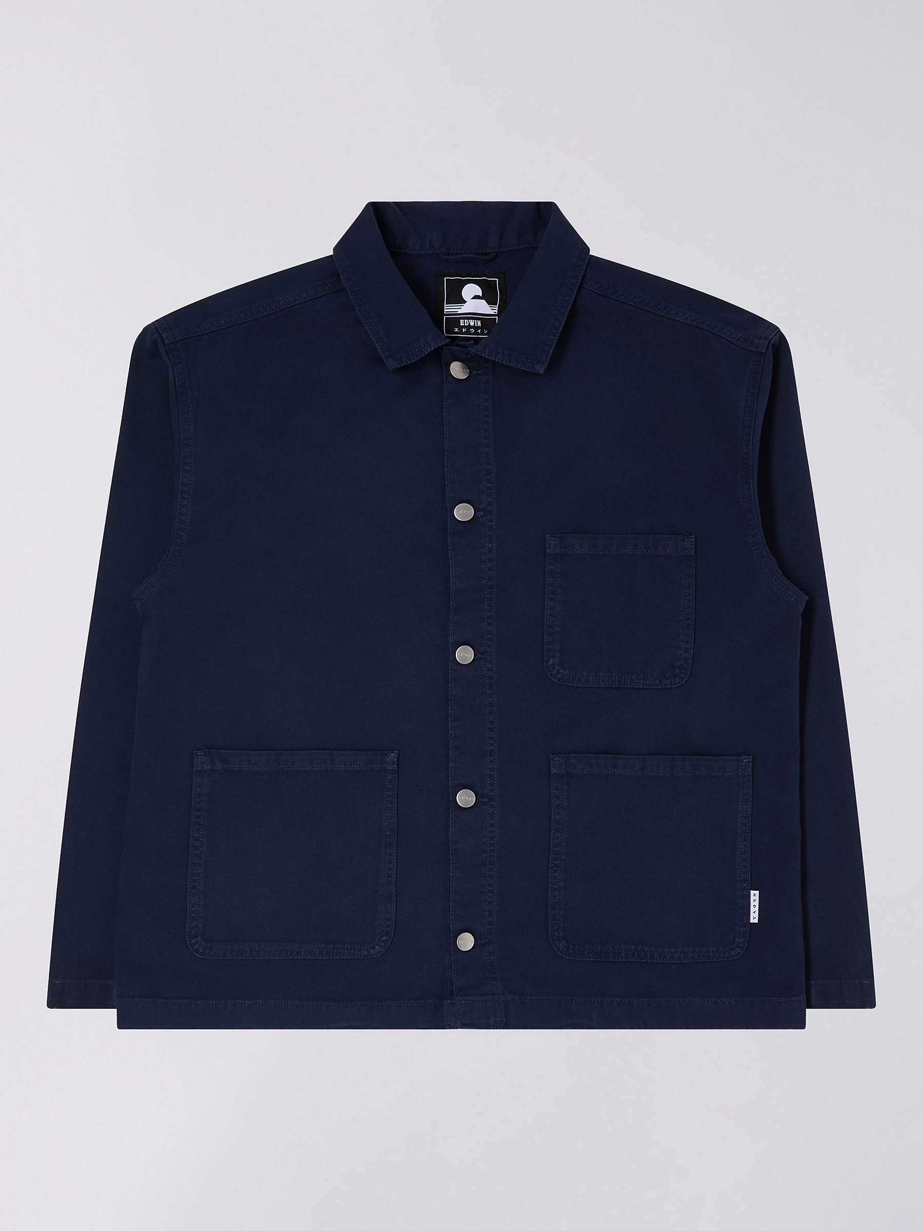Buy Edwin TrembleyOrganic Cotton Button Down Jacket, Maritime Blue Online at johnlewis.com