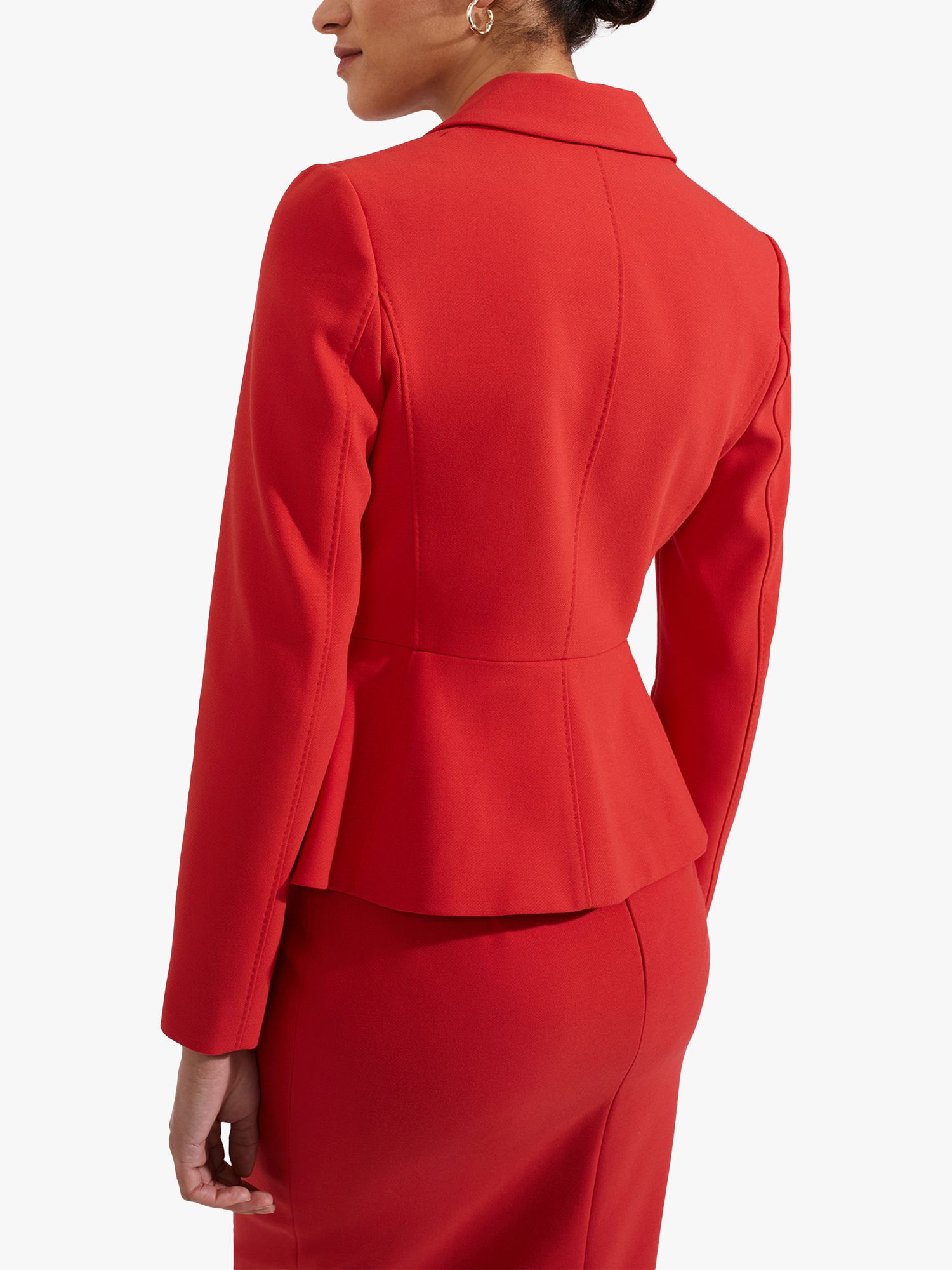 Hobbs Brielle Tailored Jacket, Cherry Red, 10