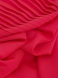 Hobbs Adrianna Puff Sleeve Flared Dress, Rouge Pink