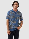Rodd & Gunn Hindley Creek Knitted Polo Shirt, Lake/Multi