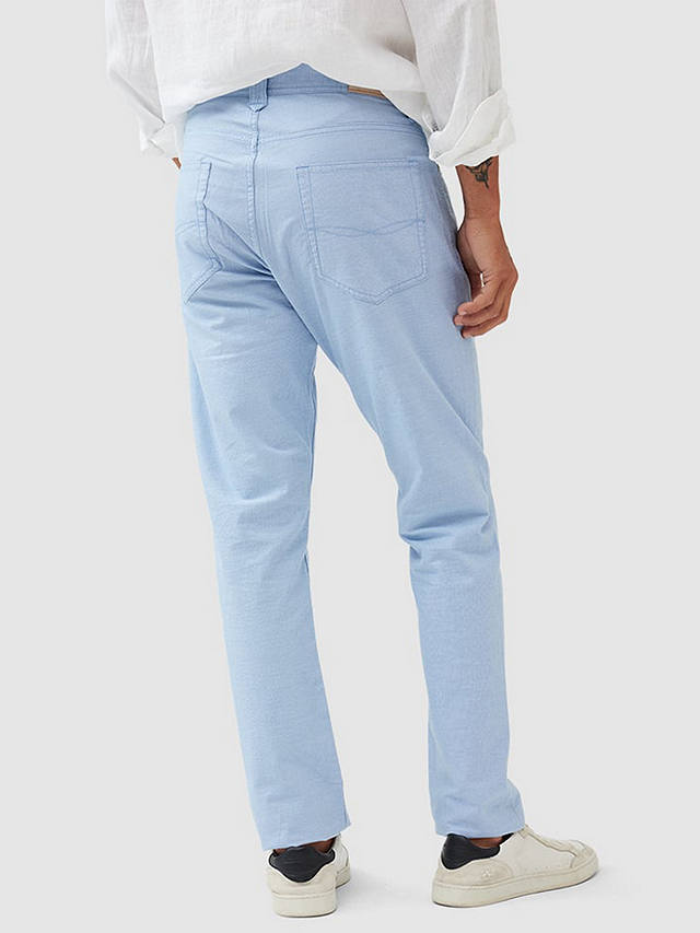 Rodd & Gunn Fabric Straight Fit Short Leg Length Jeans,  Sky Blue