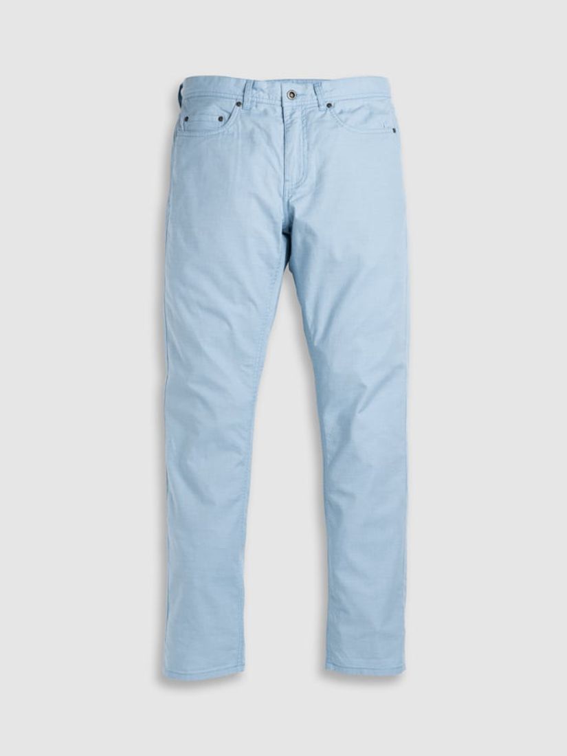 Rodd & Gunn Fabric Straight Fit Long Leg Jeans, Sky Blue, 28L