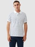 Rodd & Gunn Stirling Point Check Polo Shirt, Glacier/Navy