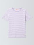 Armor Lux Striped Lightweight Striped Jersey T-Shirt, White/Pink