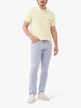 Rodd & Gunn The Gunn Cotton Slim Fit Short Sleeve Polo Shirt, Lemon